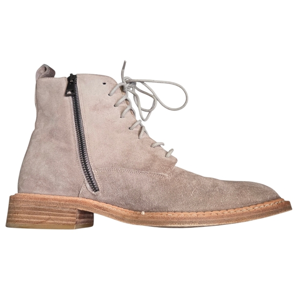 Vince Shoes - Vince Women's Cabria Suede Lace Up Ankle Boot Almond Toe Sz 7.5